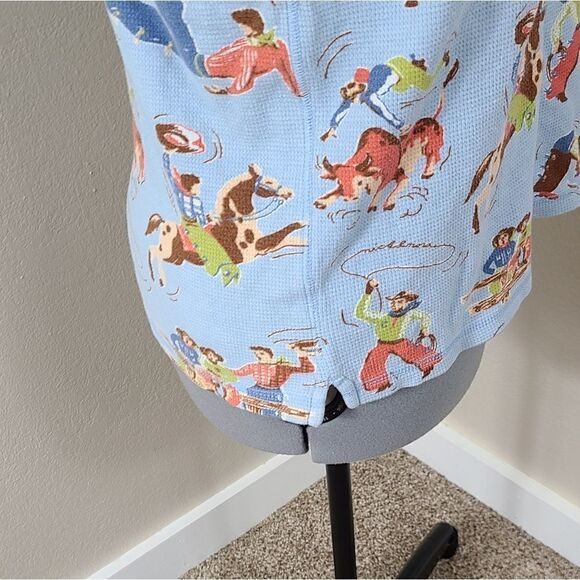 Nick & Nora Cowboy Western Pajamas Y2k Size Medium - Picture 7 of 17